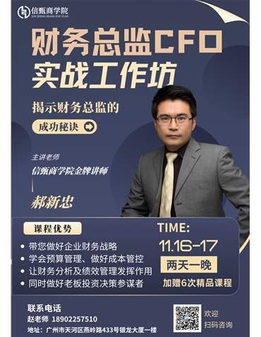 財務(wù)總監(jiān)CFO實戰(zhàn)工作坊
